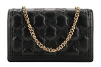 0876. Gucci GG Matelasse Small Black Leather Chain Bag, Gold Hardware4