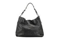 0882. Prada Milano Black Leather Tote, Silver Hardware3