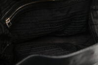 0882. Prada Milano Black Leather Tote, Silver Hardware9