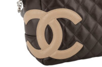 0885. Chanel Cambon Rectangle Leather Bowling Bag, Silver Hardware8