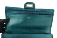 0886. Chanel Reissue 2.55 Cyan Double Flap Bag, Silver Hardware16