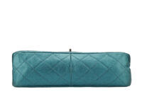 0886. Chanel Reissue 2.55 Cyan Double Flap Bag, Silver Hardware5
