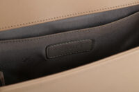 0887. Chanel Boy Cream Bag, Ruthenium Hardware11