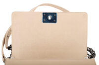 0887. Chanel Boy Cream Bag, Ruthenium Hardware12