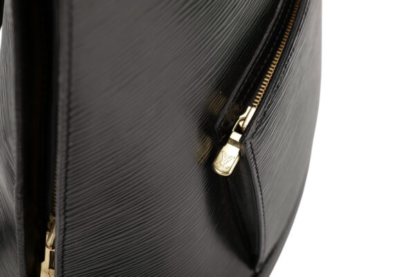 Louis Vuitton Black Backpack with Sleek Design and Gold Accents Louis Vuitton | Bags | Louis Vuitton Black Backpack With  main image 2