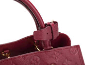 0890. Louis Vuitton Montaigne Burgundy Monogram Empreinte Bag, Gold Hardware7