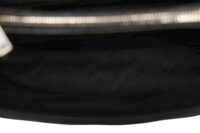 0892. Saint Laurent Lou Lou Black Quilted Suede Bag, Silver Hardware NEW16