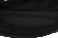 0892. Saint Laurent Lou Lou Black Quilted Suede Bag, Silver Hardware NEW17