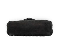 0892. Saint Laurent Lou Lou Black Quilted Suede Bag, Silver Hardware NEW5