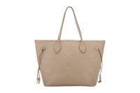 0894. Louis Vuitton Neverfull MM Beige Empriente Tote, Gold1