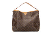 0896. Louis Vuitton Delightful MM monogram canvas shoulder bag, Gold hardware1