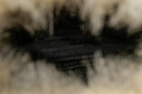 0900. Prada Faux-Fur Cream:Black Leather tote bag, Silver hardware9