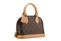 0817. Louis Vuitton Alma BB Brown Monogram bag , Gold Hardware2