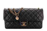 0895. Chanel Vinage Flap Bag Black, Gold Hardware1