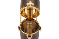 0898. Louis Vuitton Monogram Lipstick Chain Case, Gold Hardware15