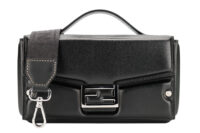 0903. Fendi Nappa Baguette Soft Trunk Black Leather, Silver Hardware1