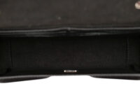 0903. Fendi Nappa Baguette Soft Trunk Black Leather, Silver Hardware15