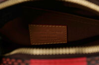 0904. Louis Vuitton Damier Pop Chess Messenger Red Coated Canvas, Gold Hardware11