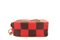 0904. Louis Vuitton Damier Pop Chess Messenger Red Coated Canvas, Gold Hardware6