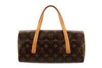 0906. Louis Vuitton Sonatine Monogram Brown Shoulder Bag, Gold Hardware2
