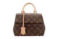 0911. Louis Vuitton Cluny Mini Brown Top Handle Monogram Bag, Gold Hardware1