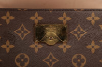 0911. Louis Vuitton Cluny Mini Brown Top Handle Monogram Bag, Gold Hardware11