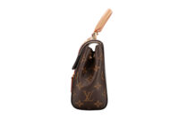 0911. Louis Vuitton Cluny Mini Brown Top Handle Monogram Bag, Gold Hardware4