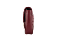 0916. Gucci Marmont Wallet On Chain (WOC), Burgundy Leather Matelasse, Gold Hardware4