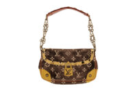 0921. Louis Vuitton Troupe L’oreil Brown Velvet, Gold Hardware1