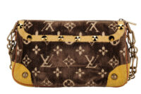 0921. Louis Vuitton Troupe L’oreil Brown Velvet, Gold Hardware5