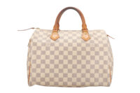 0922. Louis Vuitton Speedy 30 Damier Azur Canvas, Gold Hardware2