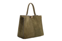 0923. Fendi Peekaboo X-Lite Large Suede Green, Gold Hardware2