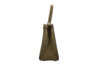 0923. Fendi Peekaboo X-Lite Large Suede Green, Gold Hardware3