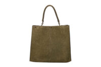 0923. Fendi Peekaboo X-Lite Large Suede Green, Gold Hardware4