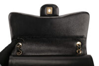 0924. Chanel Classic Jumbo Double Flap Black Lambskin Leather, Gold Hardware13