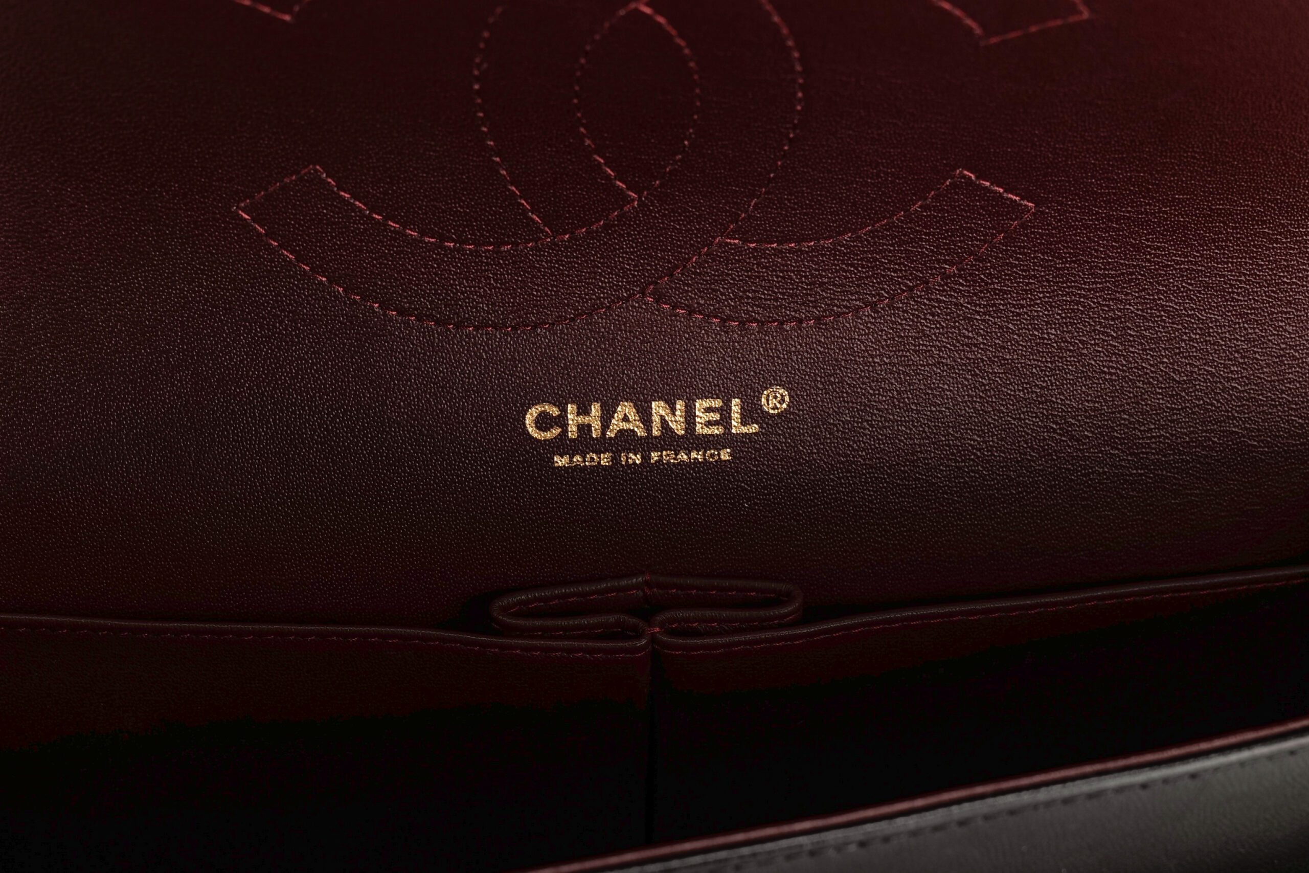 0924. Chanel Classic Jumbo Double Flap Black Lambskin Leather, Gold Hardware15