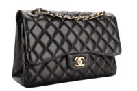 0924. Chanel Classic Jumbo Double Flap Black Lambskin Leather, Gold Hardware2