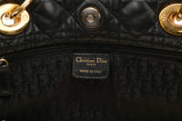 0928. Christian Dior Soft Shopping Tote, Gold Hardware12