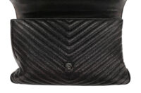 0932. Saint Laurent College Medium Black Monogram Satchel10