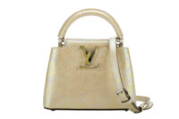0933. Louis Vuitton Capucines Mini Crafted Yellow Lizard Skin, Gold Hardware1