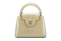 0933. Louis Vuitton Capucines Mini Crafted Yellow Lizard Skin, Gold Hardware11