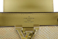 0933. Louis Vuitton Capucines Mini Crafted Yellow Lizard Skin, Gold Hardware13