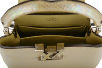 0933. Louis Vuitton Capucines Mini Crafted Yellow Lizard Skin, Gold Hardware14