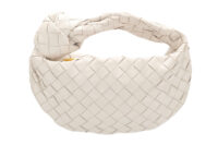 0934. Bottega veneta Small Jodie White, Gold Hardware1