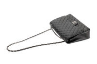 0936. Chanel Classic Maxi Double Flap Black Caviar, Silver Hardware10