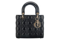 0942. Christian Dior MyABCDior Bag Black Cannage Lambskin, Gold Hardware1