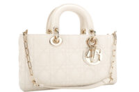 0943. Christian Dior Lady D-Joy Ivory Lambskin, Gold Hardware3
