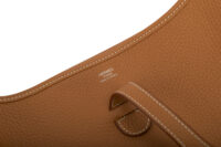0946. Hermès Evelyne 29 Gold Clemence Leather, Palladium Hardware15