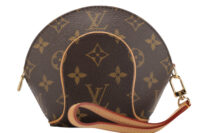 0947. Louis Vuitton Mini Ellipse Wristlet, Brown Monogram Canvas, Gold Hardware5