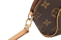0947. Louis Vuitton Mini Ellipse Wristlet, Brown Monogram Canvas, Gold Hardware8